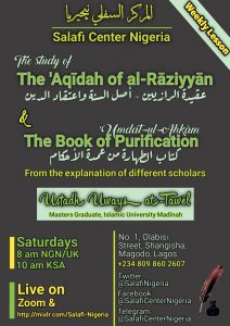 Aqidah of Raziyyan & Book of Purification Classes